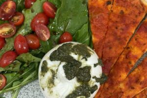 Burrata com tomate confit