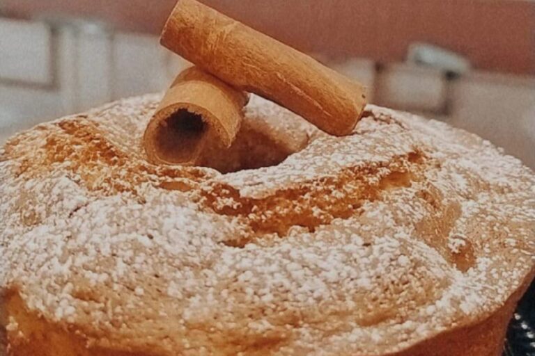 bolo de maça com canela